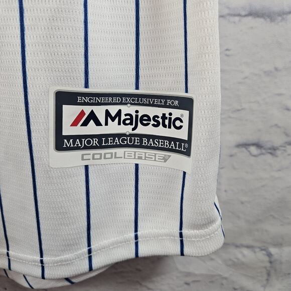 Chicago Cubs #9 Baez Majestic Cool Base MLB Fan Fashion Women Jersey XL - Picture 2 of 6